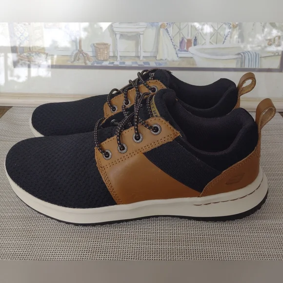 Skechers | Shoes | Skechers Delson Camben Black Meshbrown  display picture 1